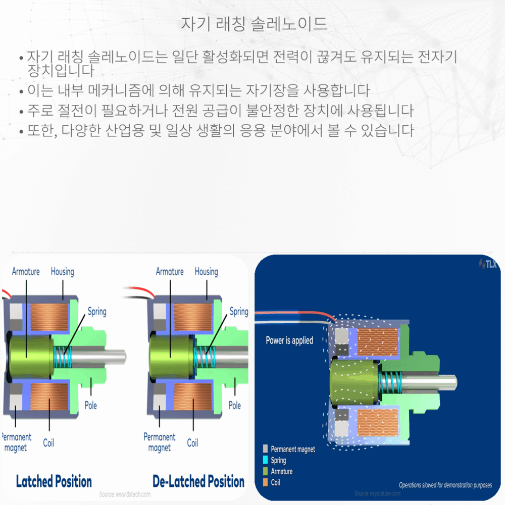 자기 래칭 솔레노이드