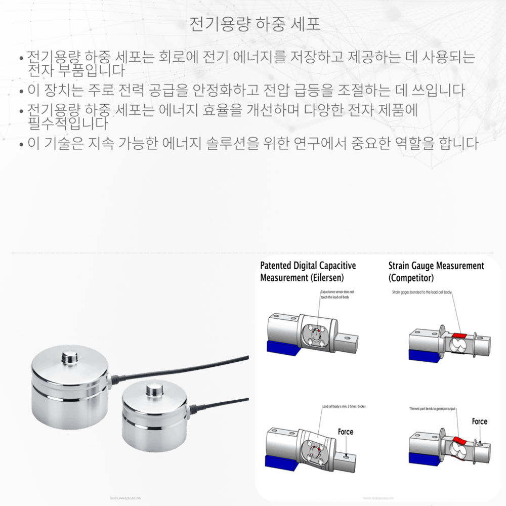 전기용량 하중 세포