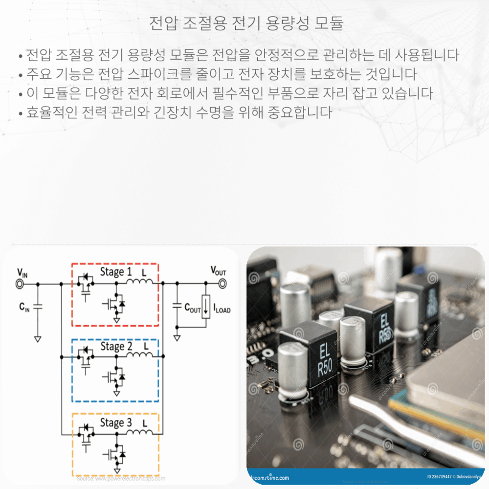 전압 조절용 전기 용량성 모듈