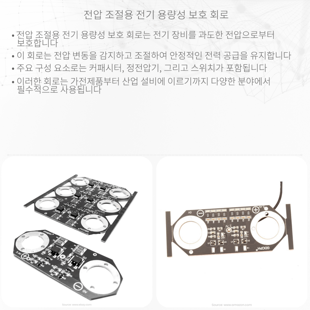 전압 조절용 전기 용량성 보호 회로