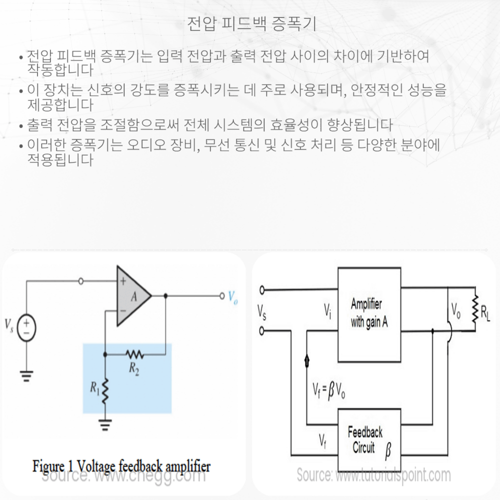 전압 피드백 증폭기
