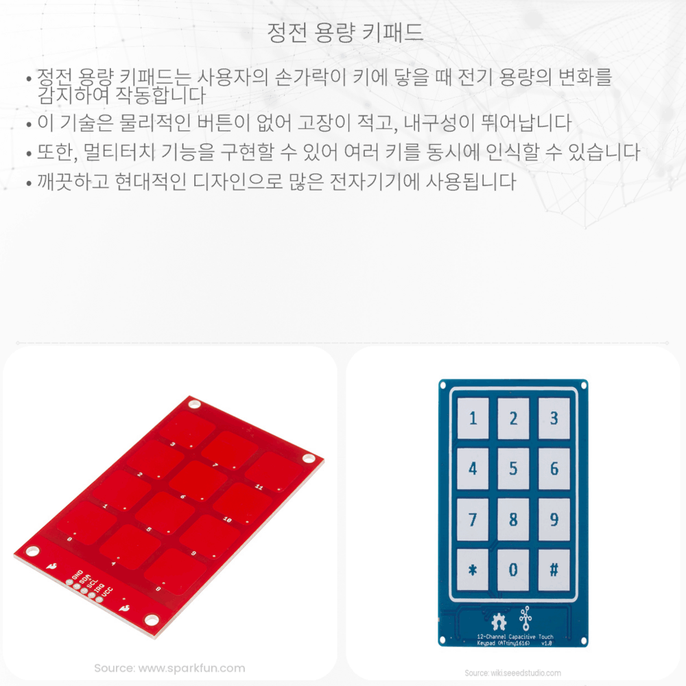 정전 용량 키패드