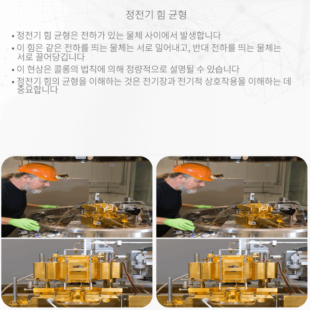 정전기 힘 균형