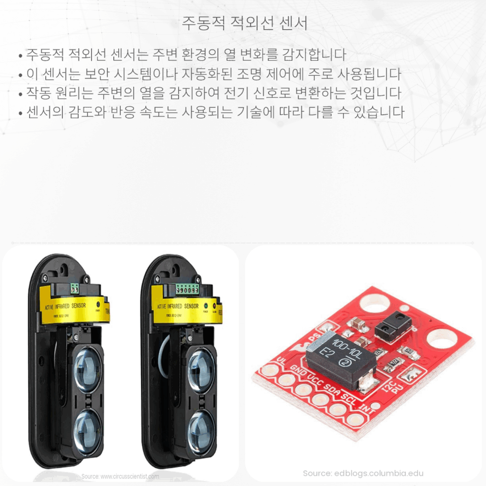 주동적 적외선 센서