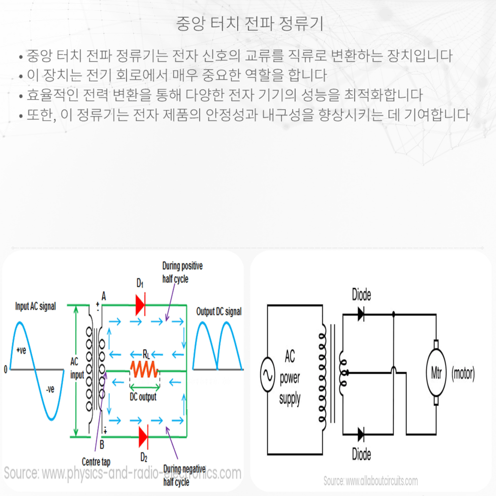 중앙 터치 전파 정류기