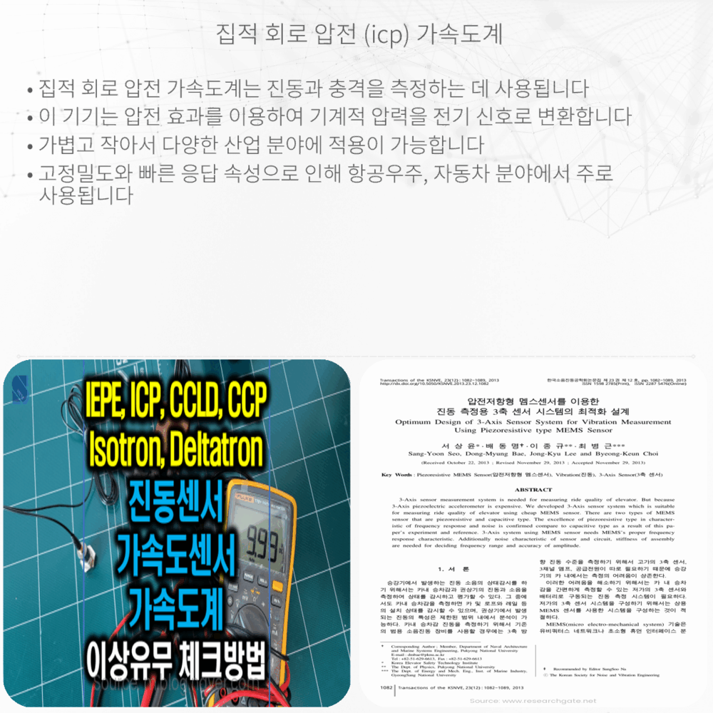 집적 회로 압전 (ICP) 가속도계