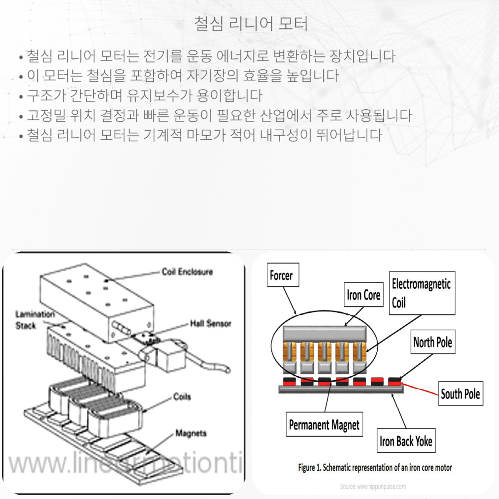 철심 리니어 모터