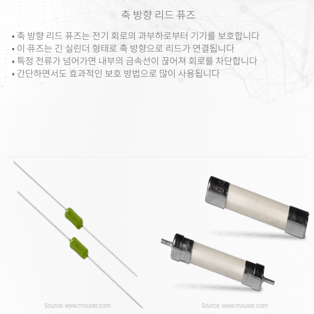 축 방향 리드 퓨즈
