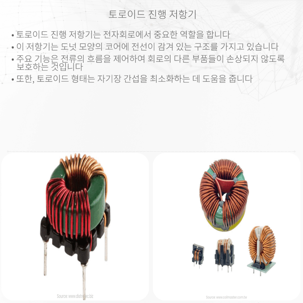 토로이드 진행 저항기