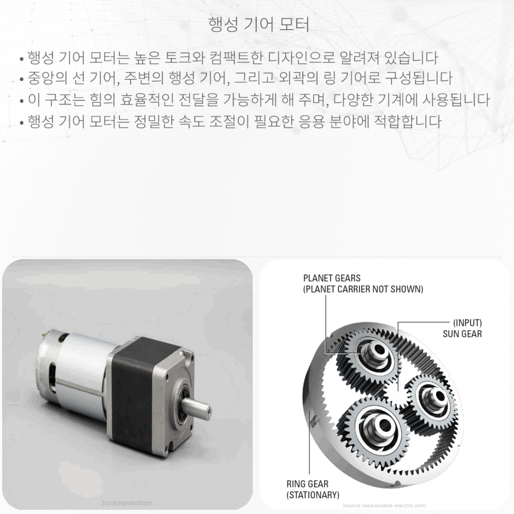 행성 기어 모터