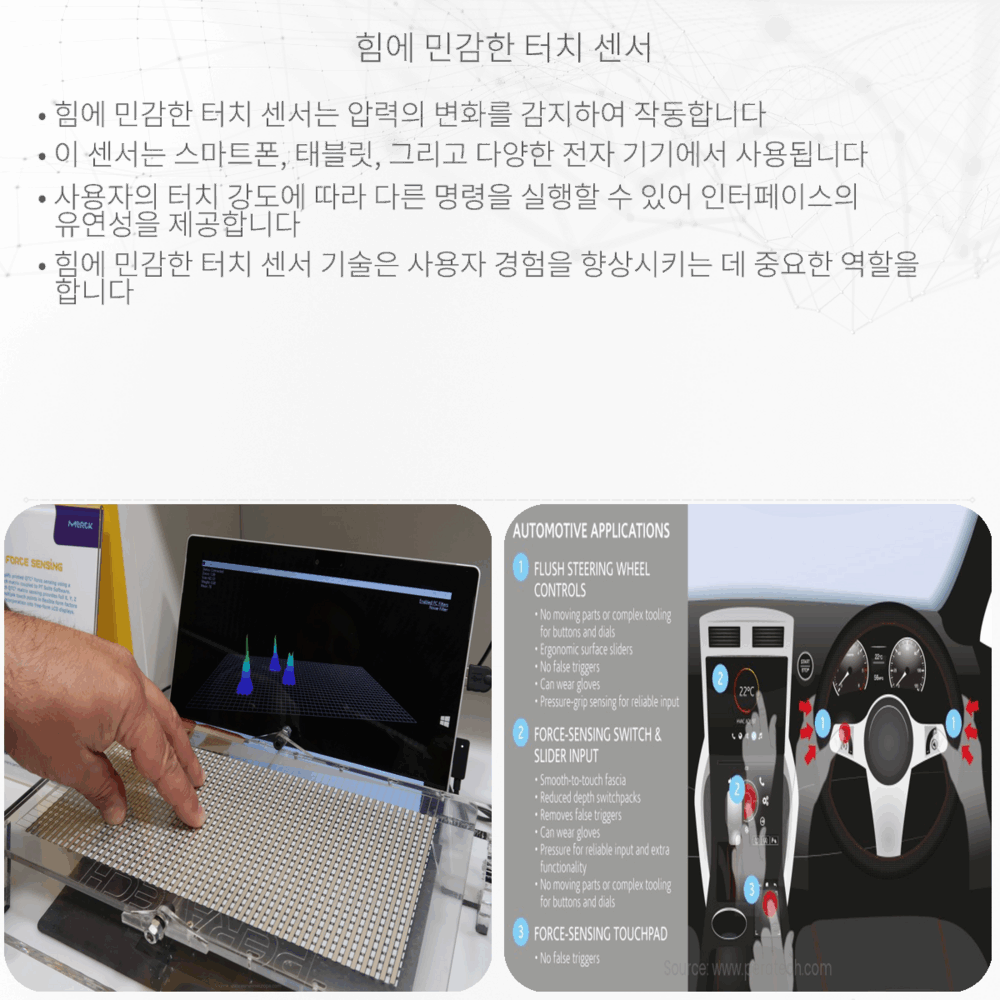 힘에 민감한 터치 센서