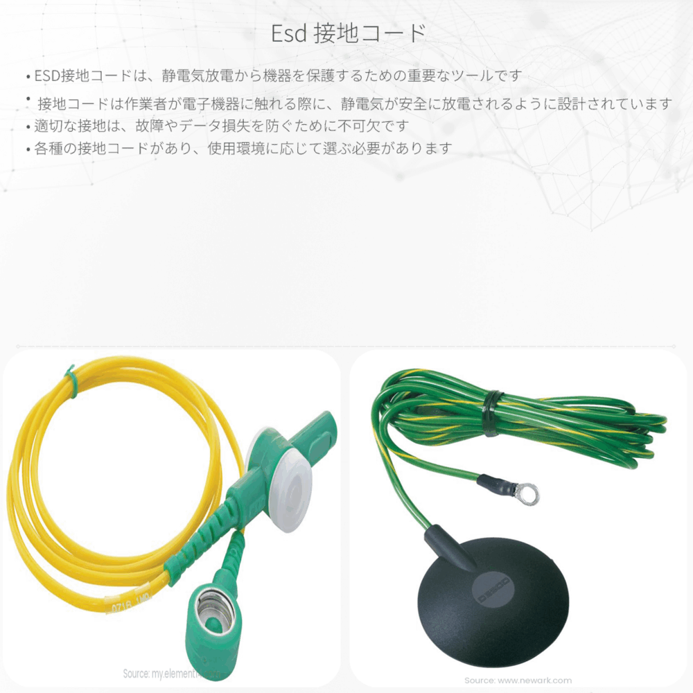 ESD 接地コード