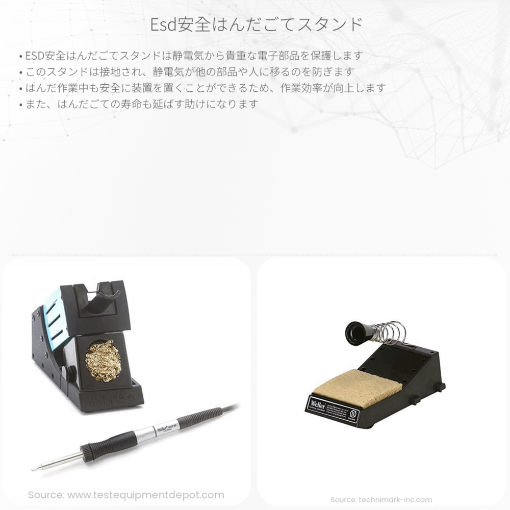 ESD安全はんだごてスタンド