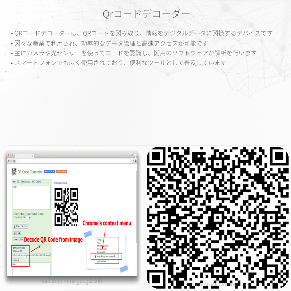 QRコードデコーダー