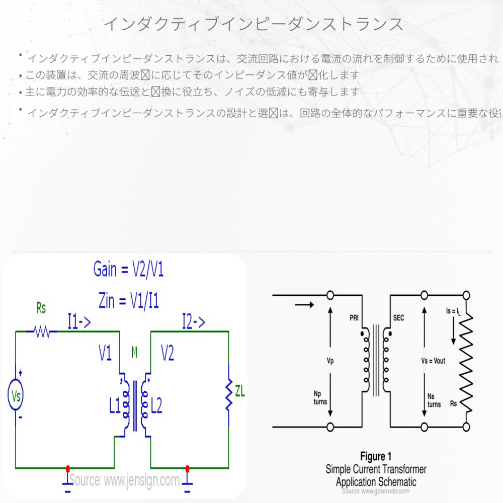 インダクティブインピーダンストランス