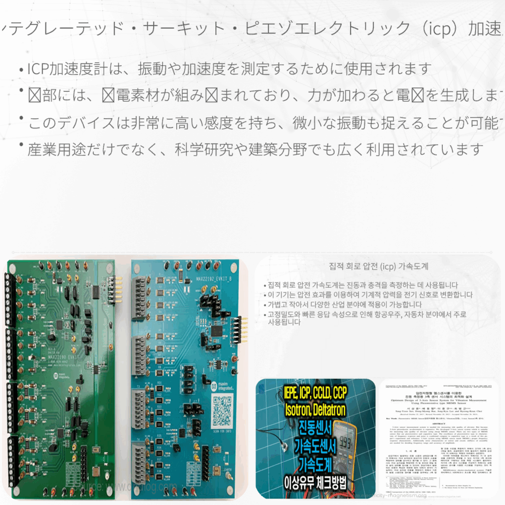 インテグレーテッド・サーキット・ピエゾエレクトリック（ICP）加速度計