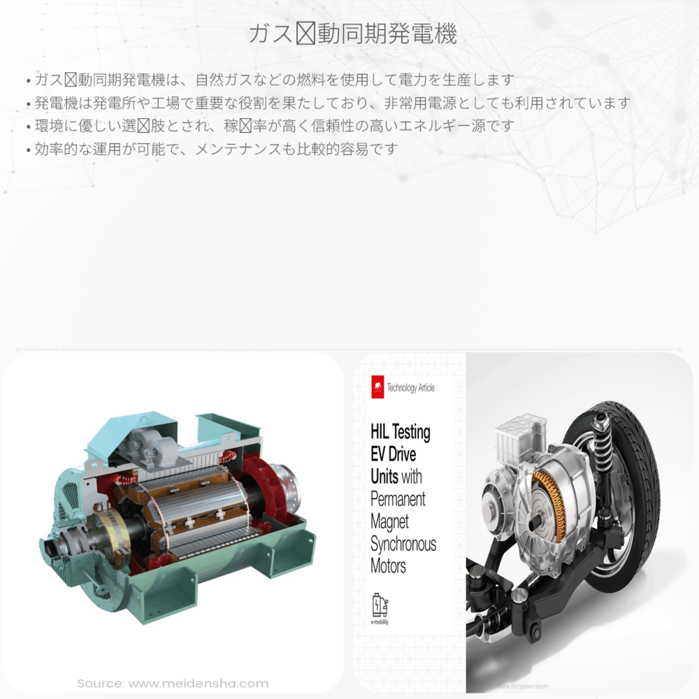 ガス駆動同期発電機