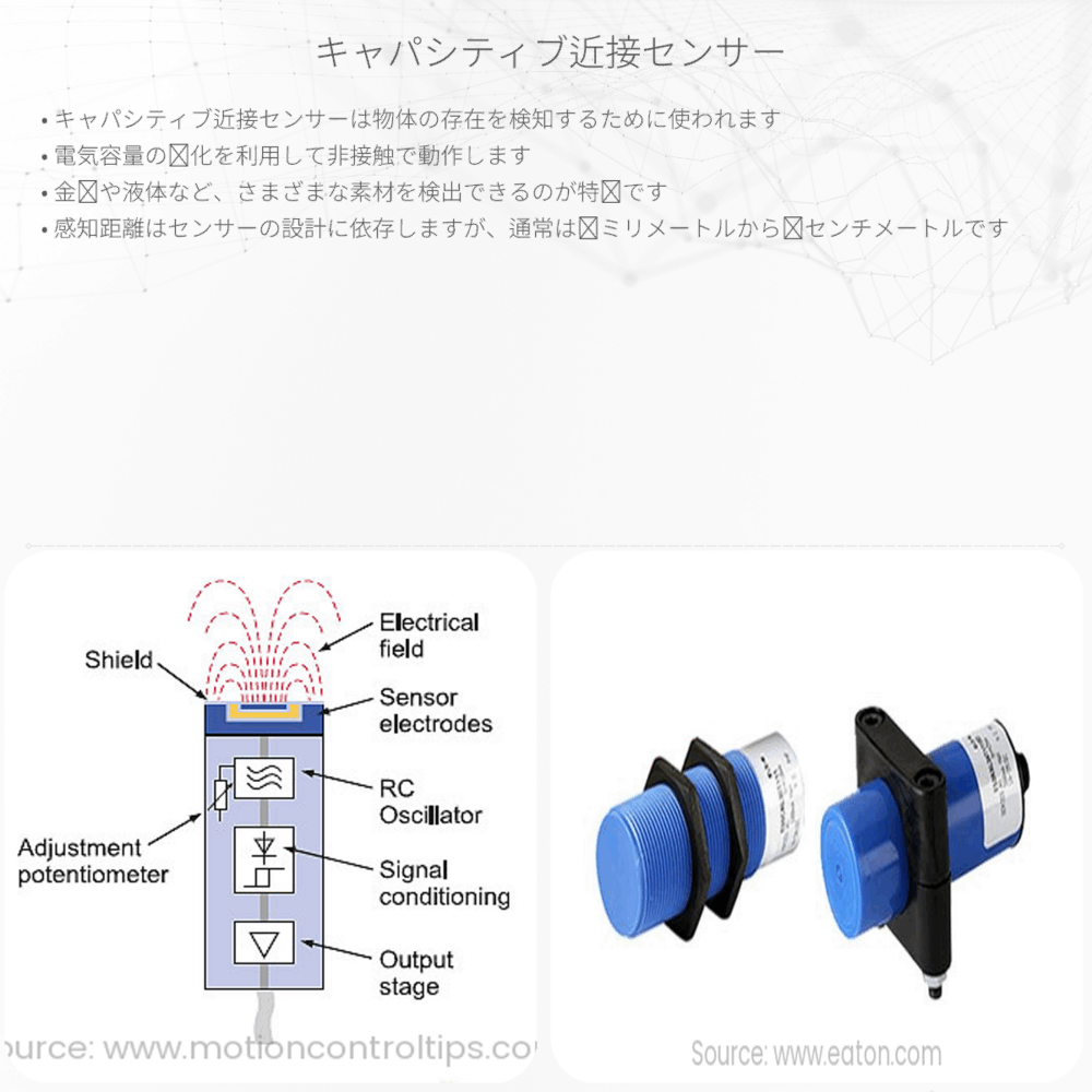 キャパシティブ近接センサー