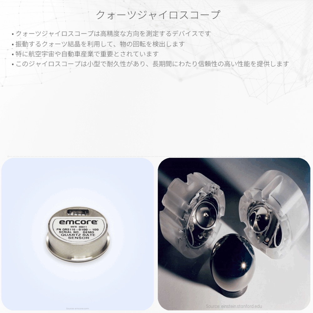 クォーツジャイロスコープ