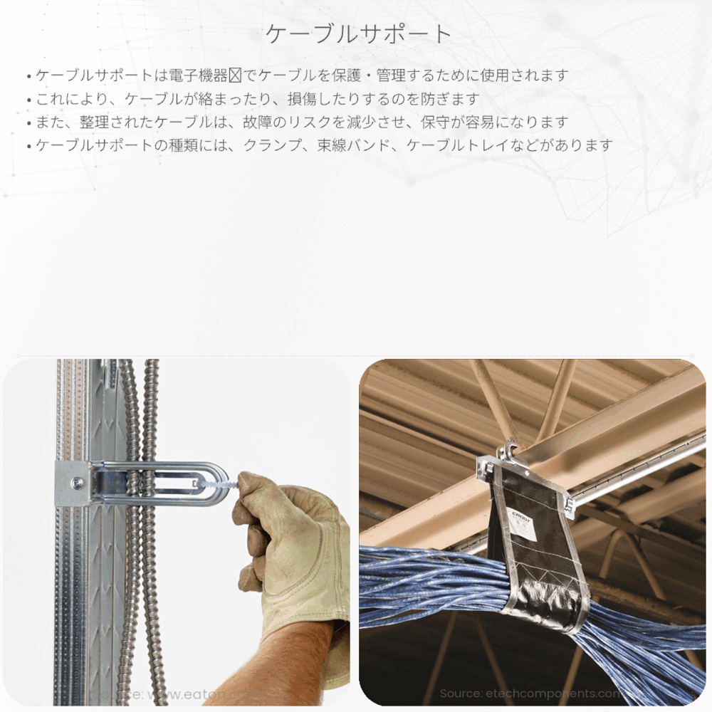 ケーブルサポート