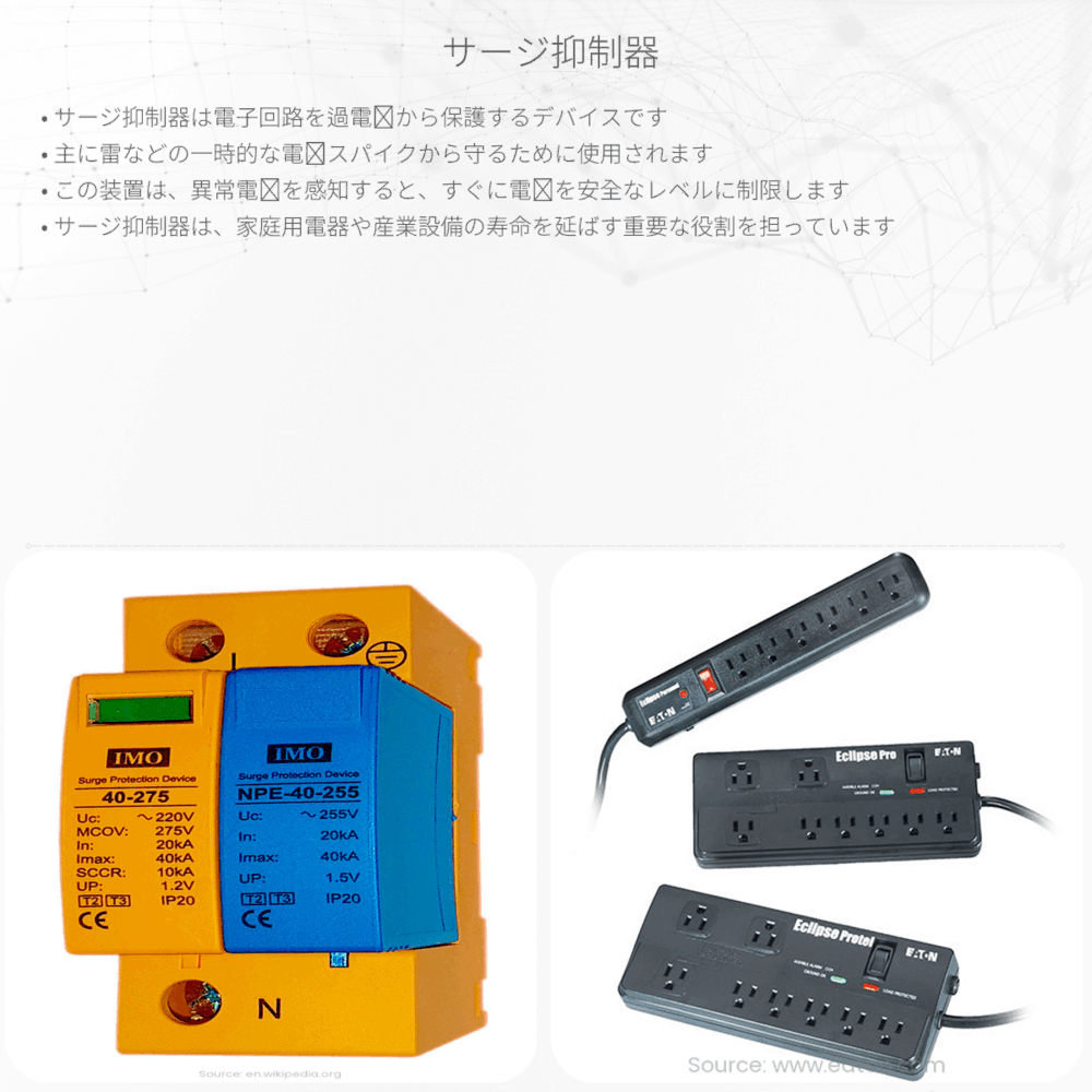 サージ抑制器