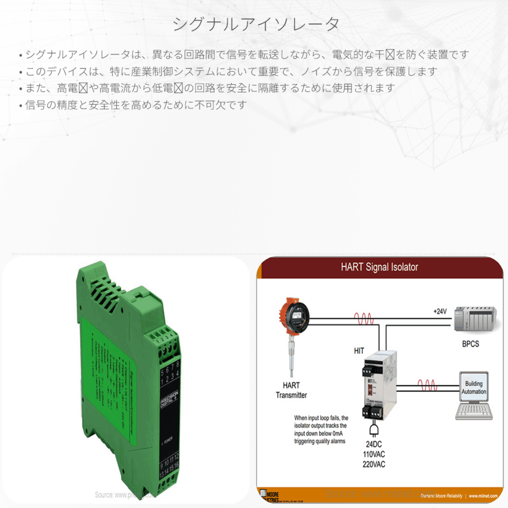 シグナルアイソレータ