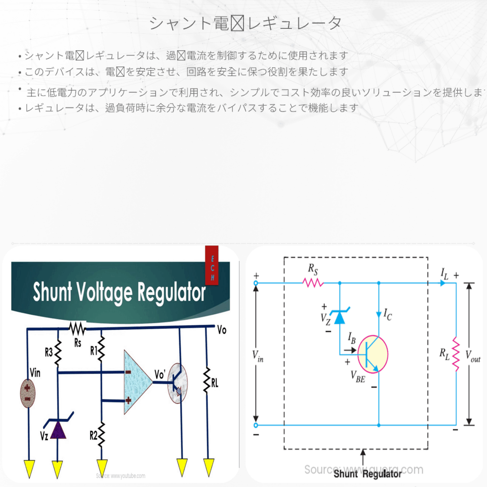 シャント電圧レギュレータ