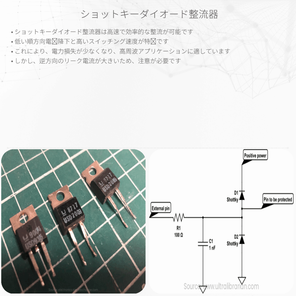 ショットキーダイオード整流器