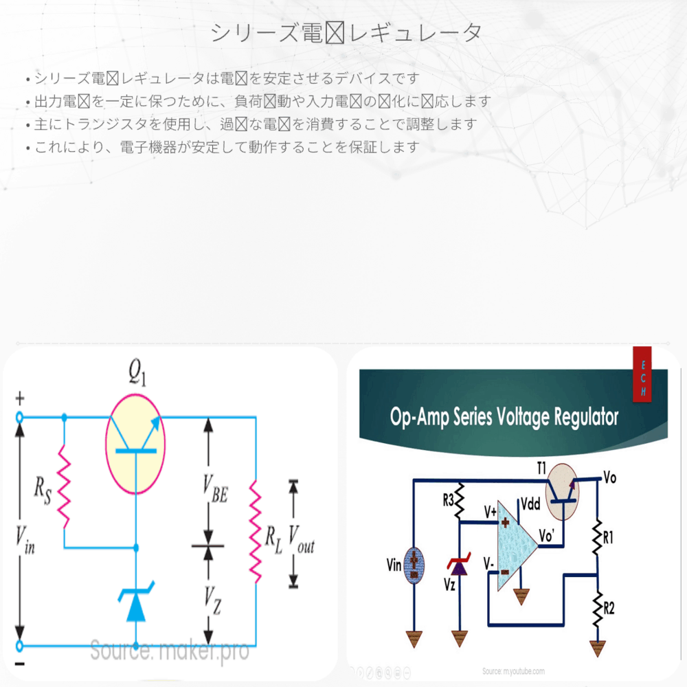 シリーズ電圧レギュレータ