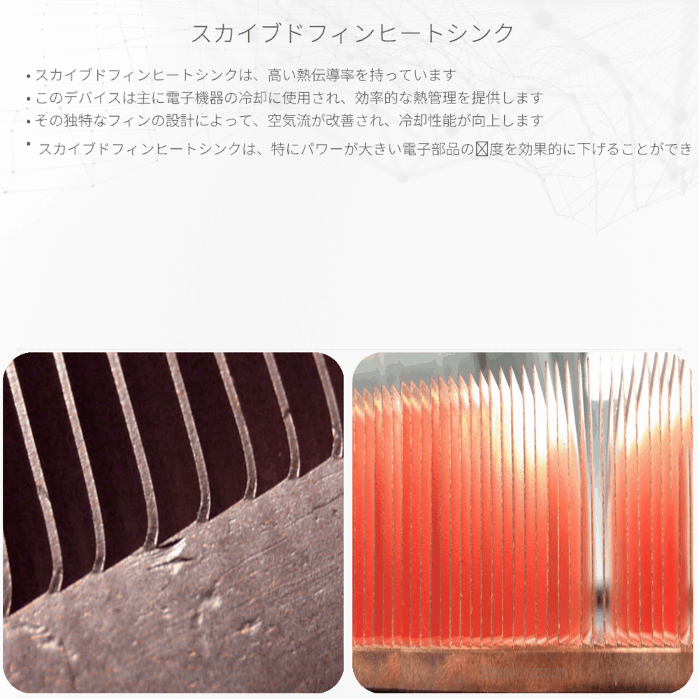スカイブドフィンヒートシンク
