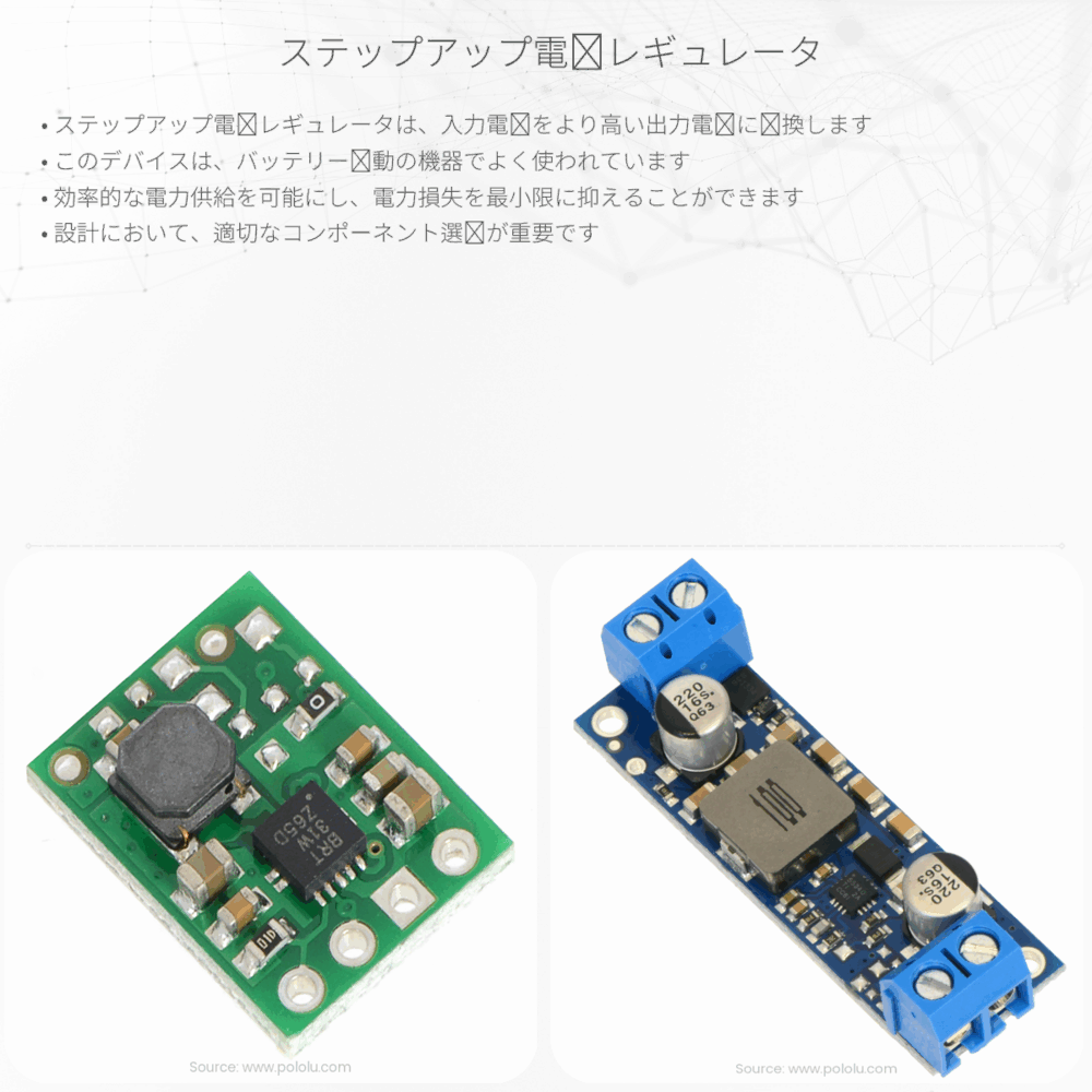 ステップアップ電圧レギュレータ