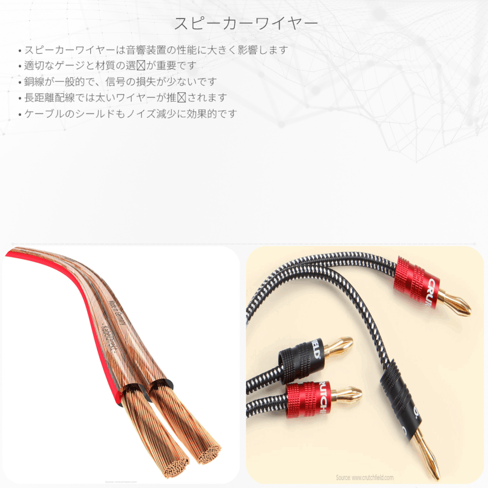 スピーカーワイヤー