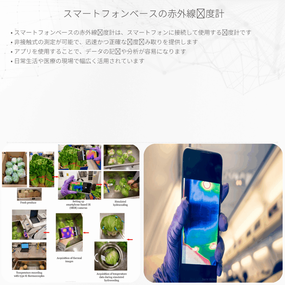 スマートフォンベースの赤外線温度計