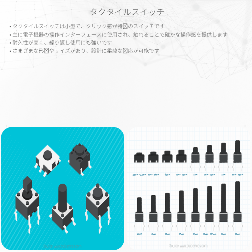 タクタイルスイッチ