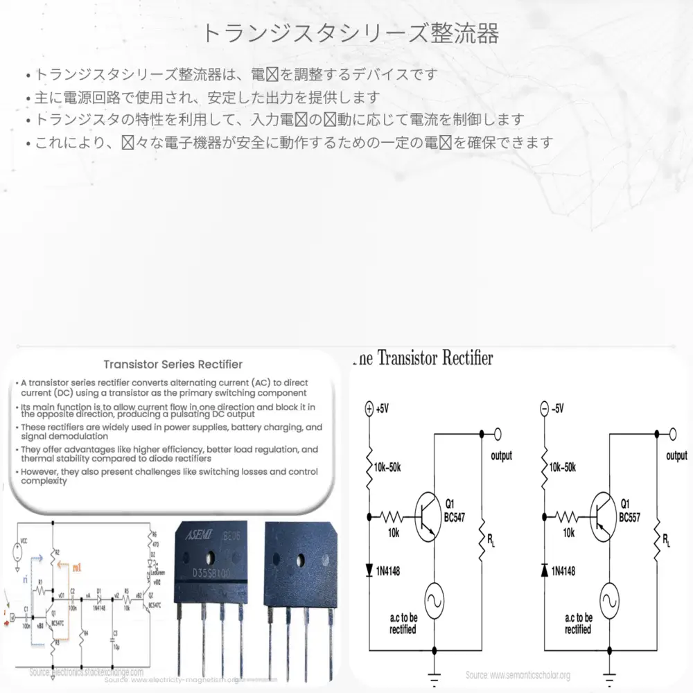 トランジスタシリーズ整流器