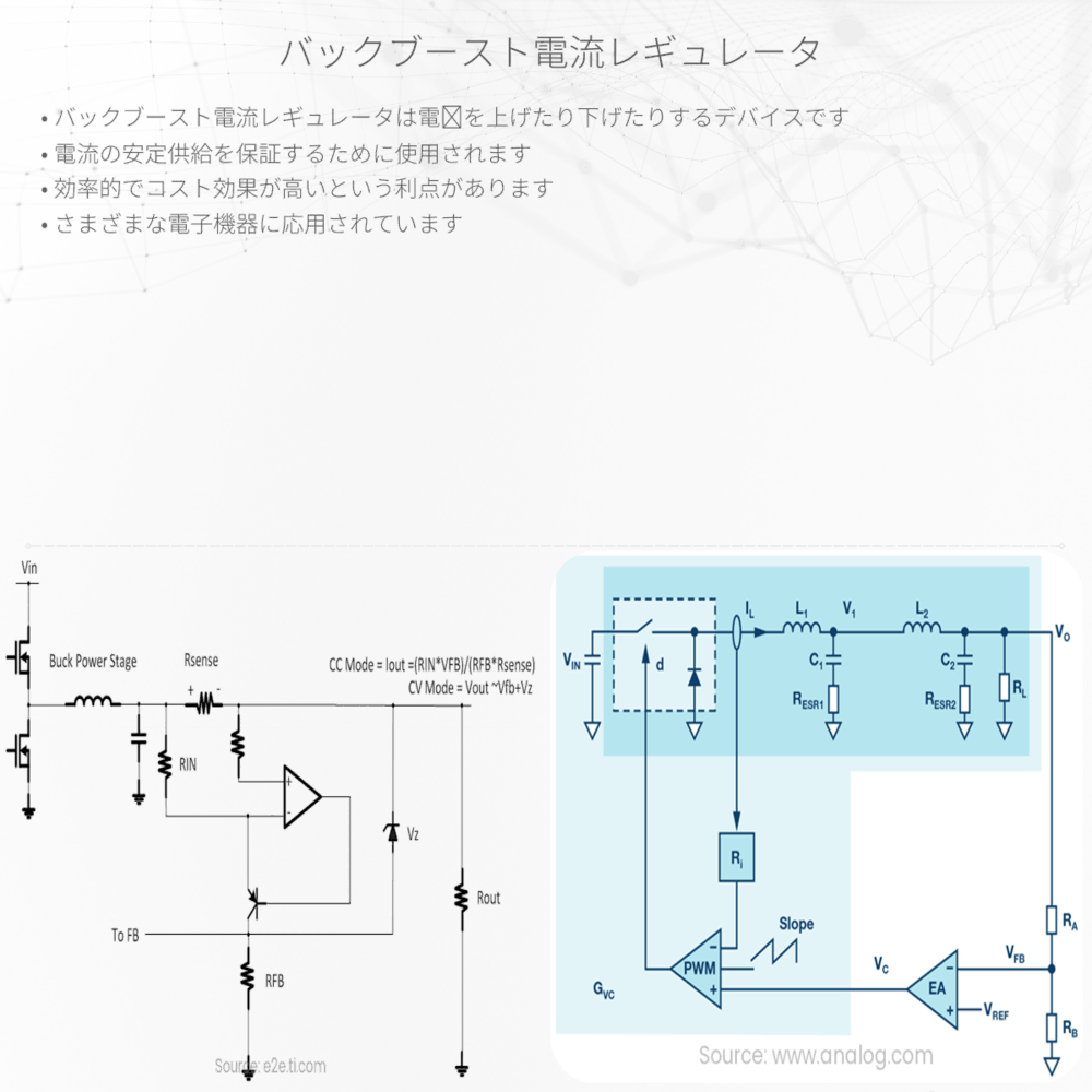バックブースト電流レギュレータ