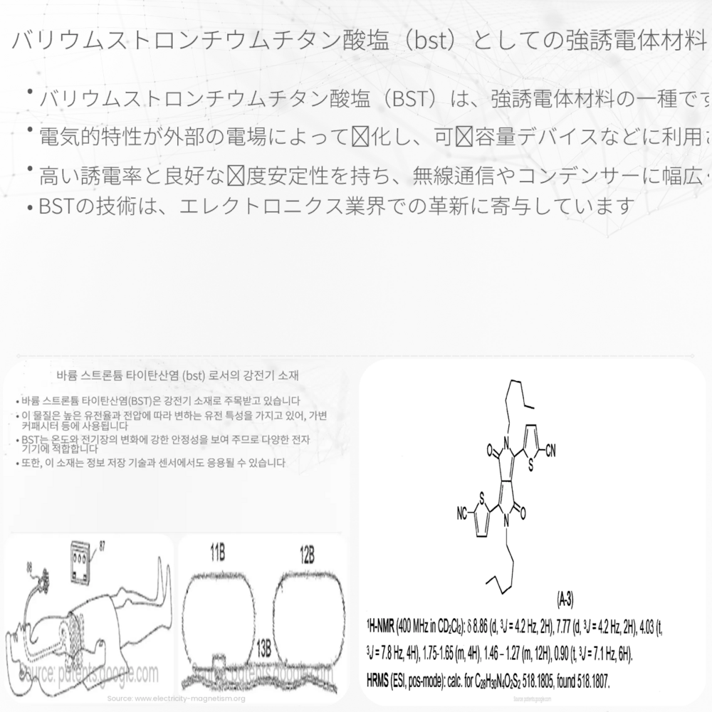 バリウムストロンチウムチタン酸塩（BST）としての強誘電体材料