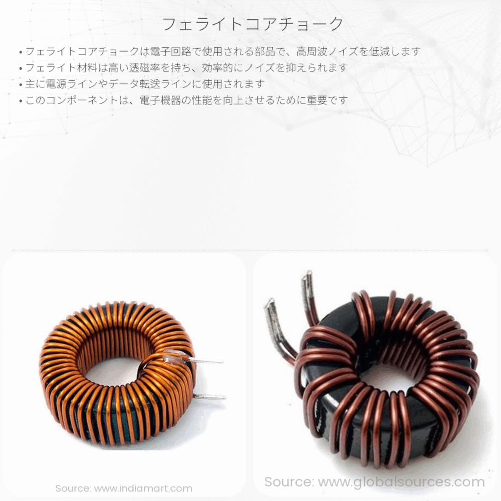 フェライトコアチョーク
