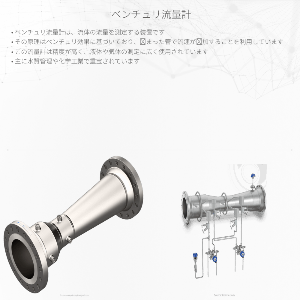 ベンチュリ流量計