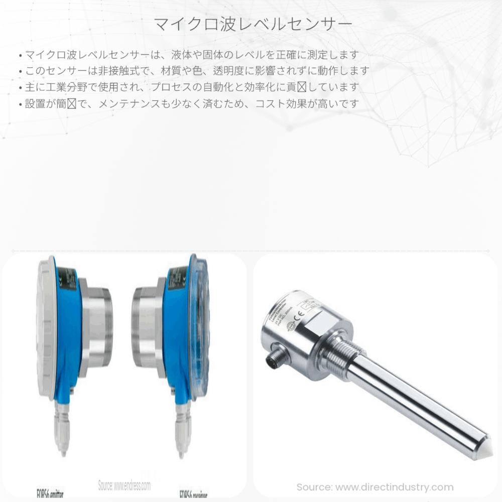 マイクロ波レベルセンサー