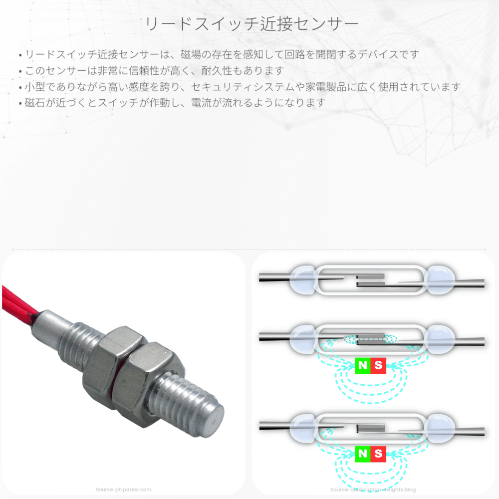 リードスイッチ近接センサー