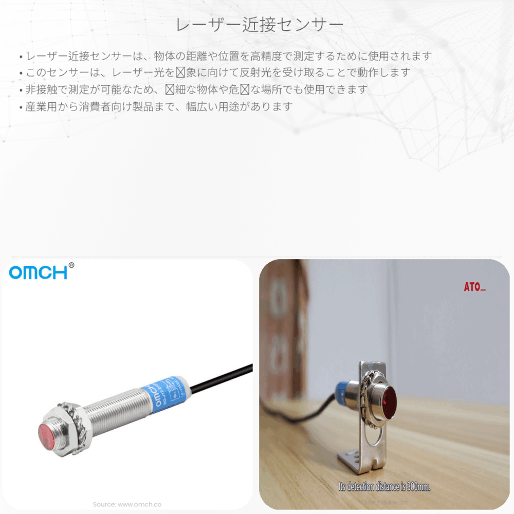 レーザー近接センサー