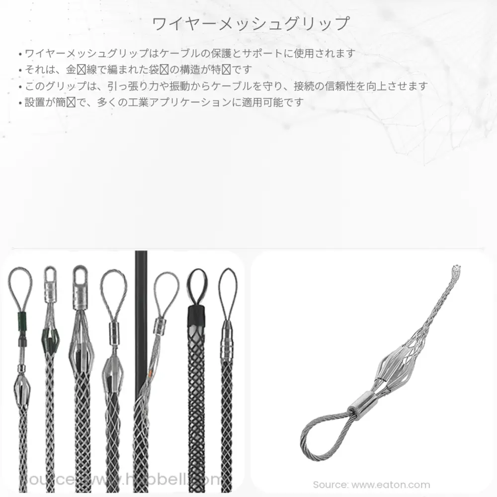 ワイヤーメッシュグリップ