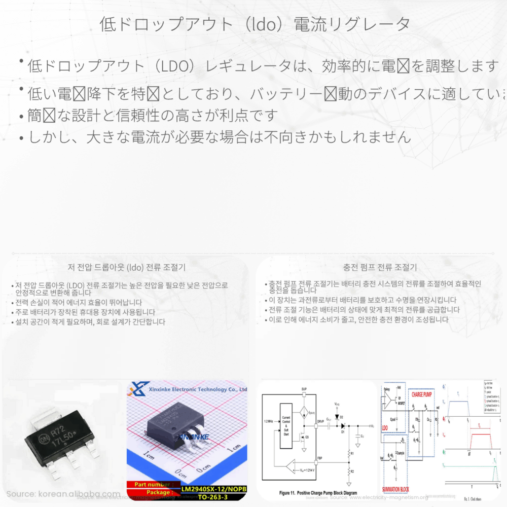 低ドロップアウト（LDO）電流リグレータ