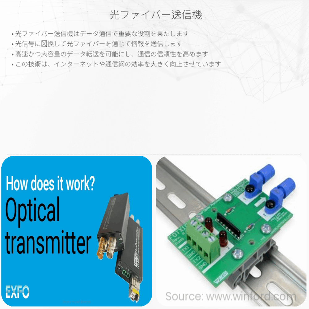 光ファイバー送信機