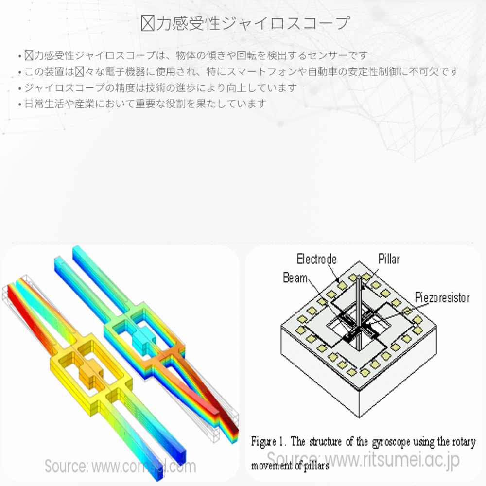 圧力感受性ジャイロスコープ