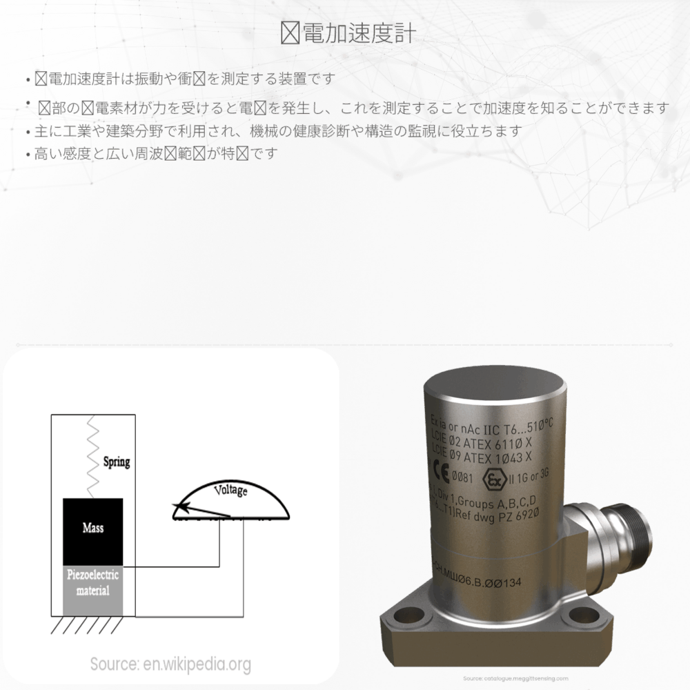 圧電加速度計