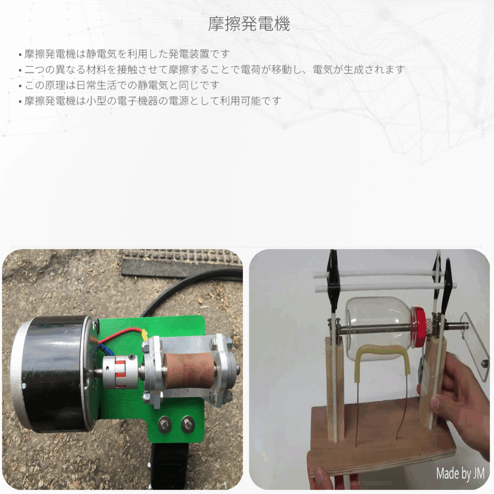 摩擦発電機