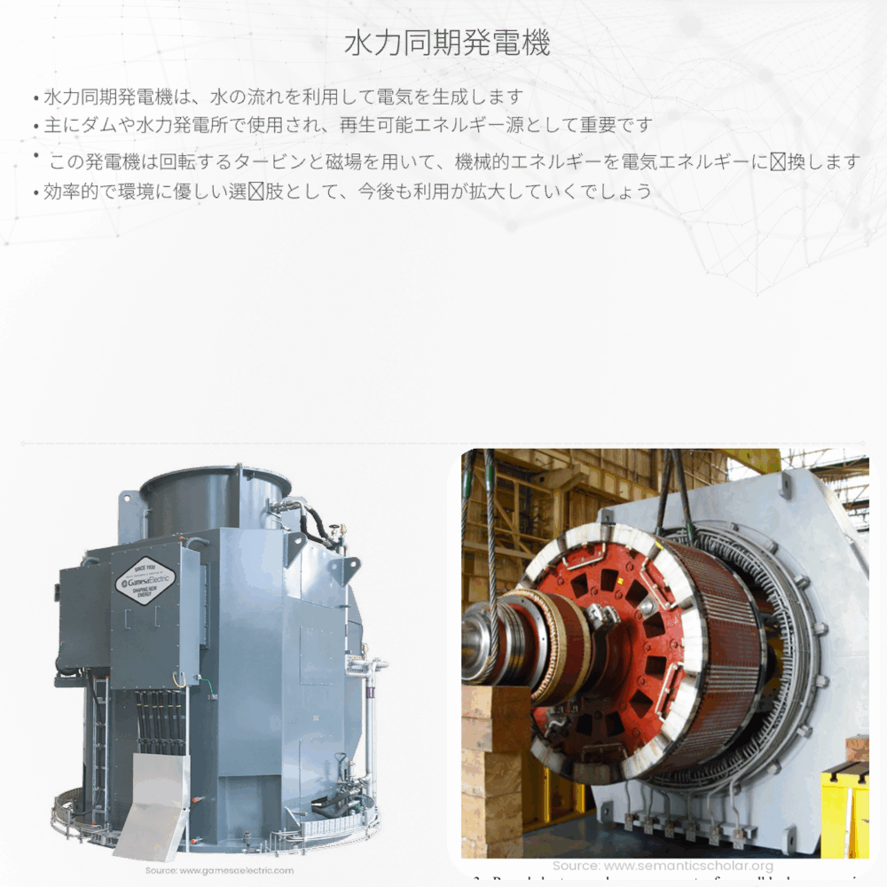水力同期発電機