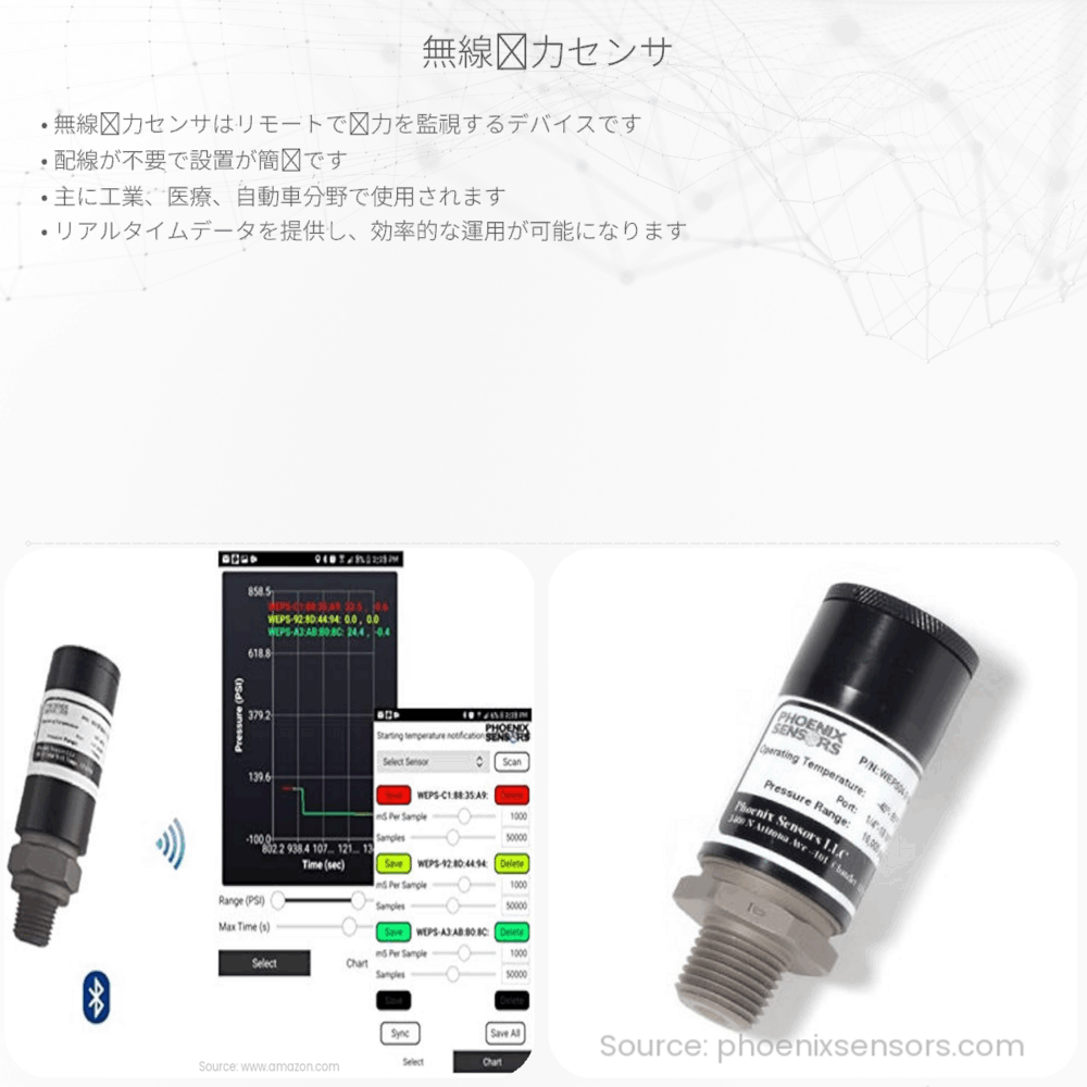 無線圧力センサ